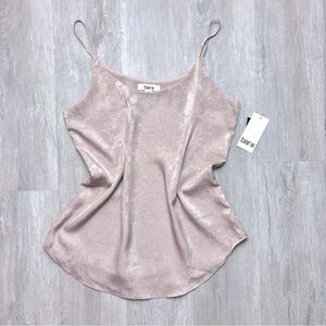 Women's XXS NWT Blush Pink Shimmer Sleeveless Camisole Tank Top New